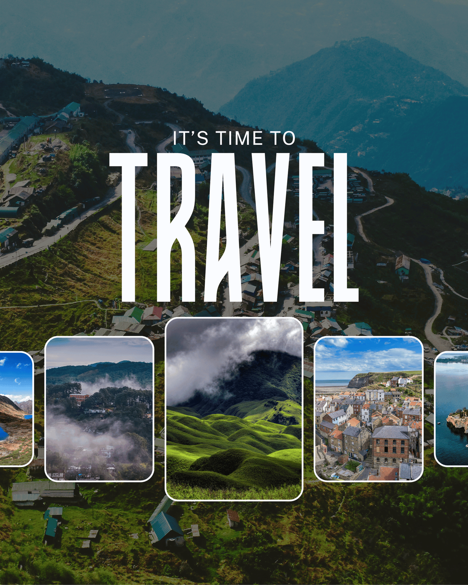 Blue and White Minimalist Maldives Tour and Travel Agency Instagram Post